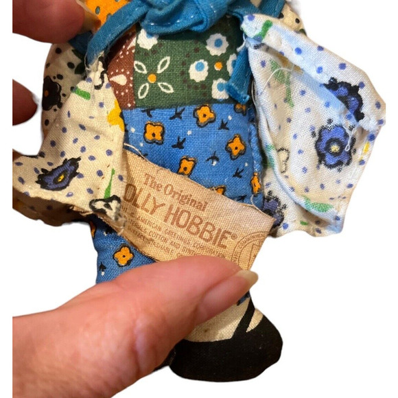 1970s Vintage Knickerbocker Holly Hobbie Rag Toy Doll Plush Mini 6" - Picture 5 of 5